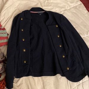 Tommy Hilfiger navy blue button up jacket